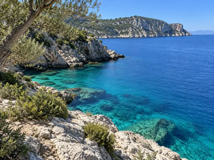 A quiet Mediterranean cove